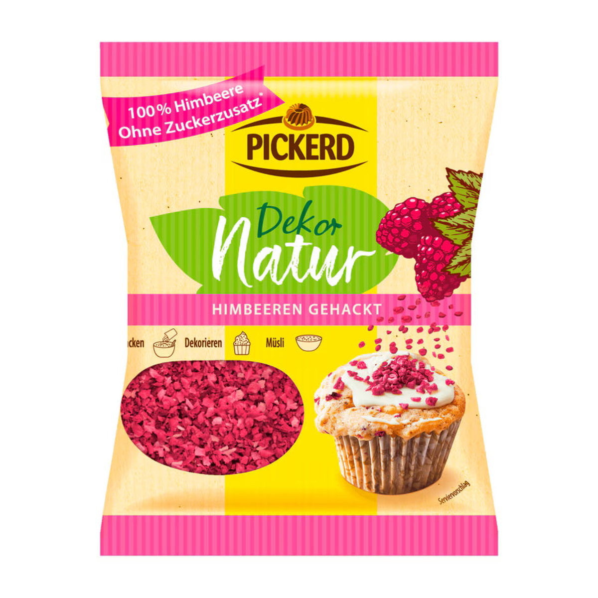 Pickerd Dekor Himbeeren gehackt 20g