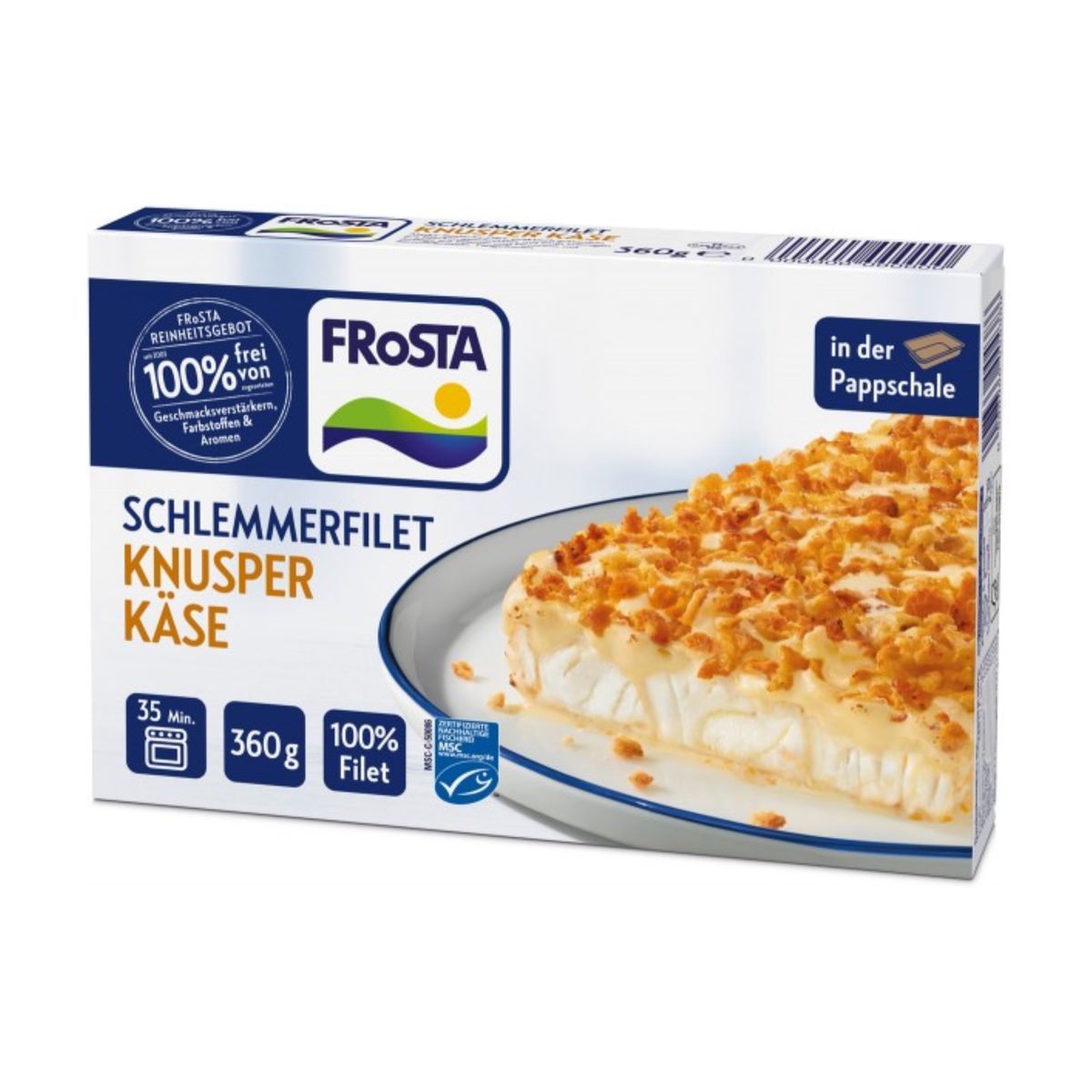 MSC Frosta Schlemmerfilet Knusper Käse 360g