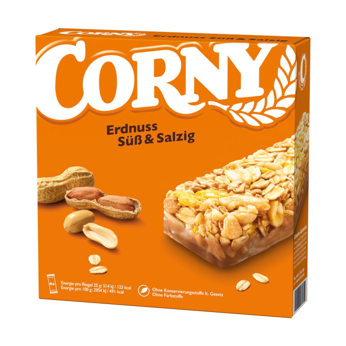 Corny Süß&Salzig Erdnuss 6x25g