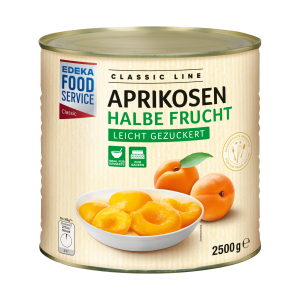 EDEKA Foodservice Classic Aprikosen halbe Frucht leicht gezuckert 2500g