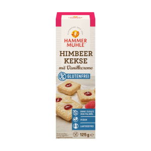 Hammermühle Himbeerkekse mit Vanillecreme 125g