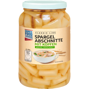 EDEKA Foodservice Classic Spargelabschnitte mit Köpfen 1550g
