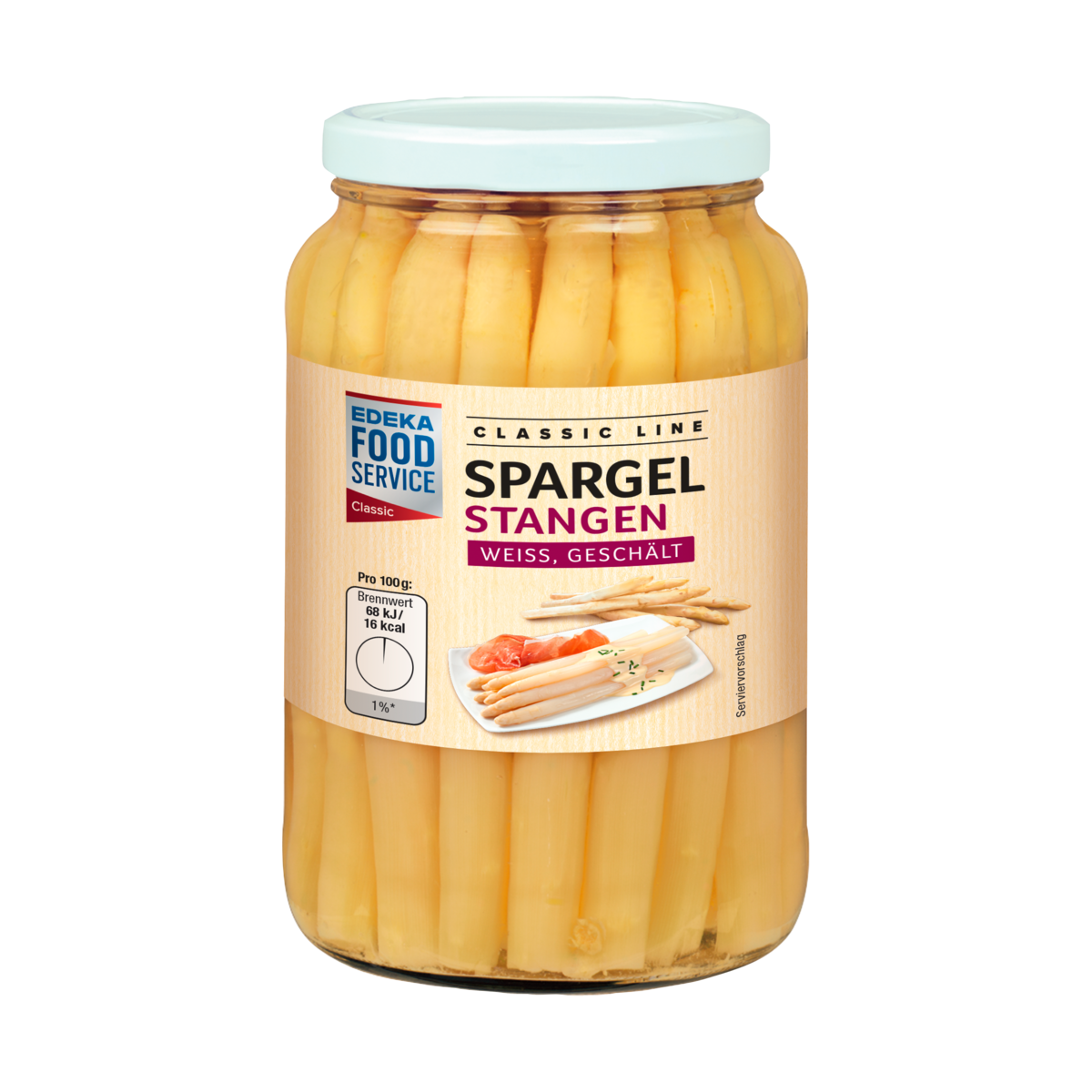 EDEKA Foodservice Classic Stangenspargel weiss geschält 1550g
