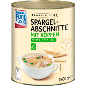 EDEKA Foodservice Classic Spargelabschnitte mit Köpfen 2900g