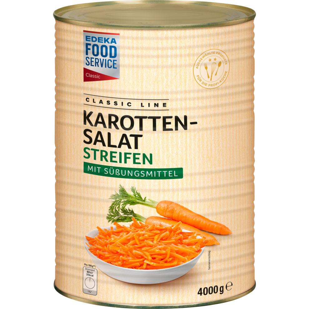 EDEKA Foodservice Classic Karottensalat Streifen 4000g
