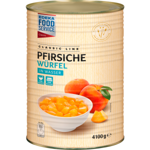 EDEKA Foodservice Classic Pfirsiche Würfel in Wasser 4100g