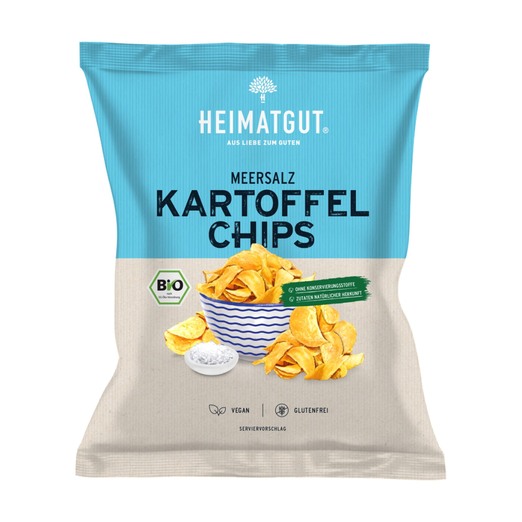 Bio Heimatgut Kartoffel Chips Meersalz 125g