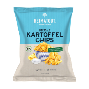 Bio Heimatgut Kartoffel Chips Meersalz 125g
