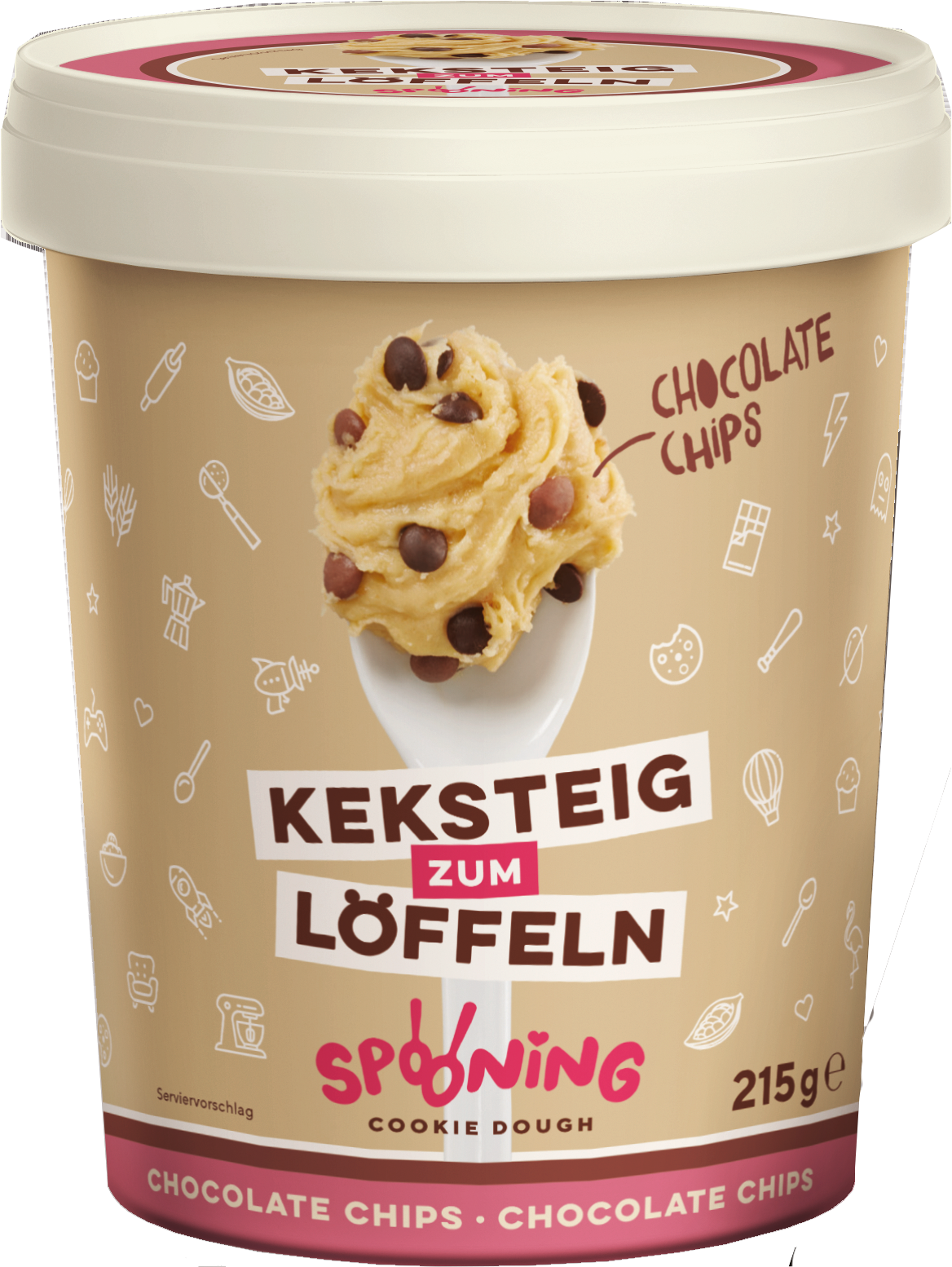 Spooning Cookie Dough Keksteig Chocolate 215g