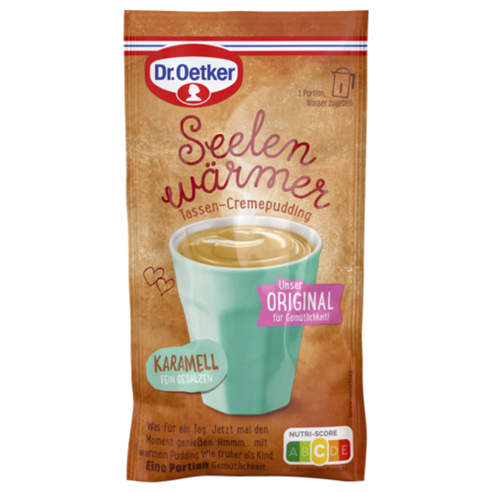 Dr.Oetker Seelenwärmer Tassenpudding Karamell für 150ml 58g