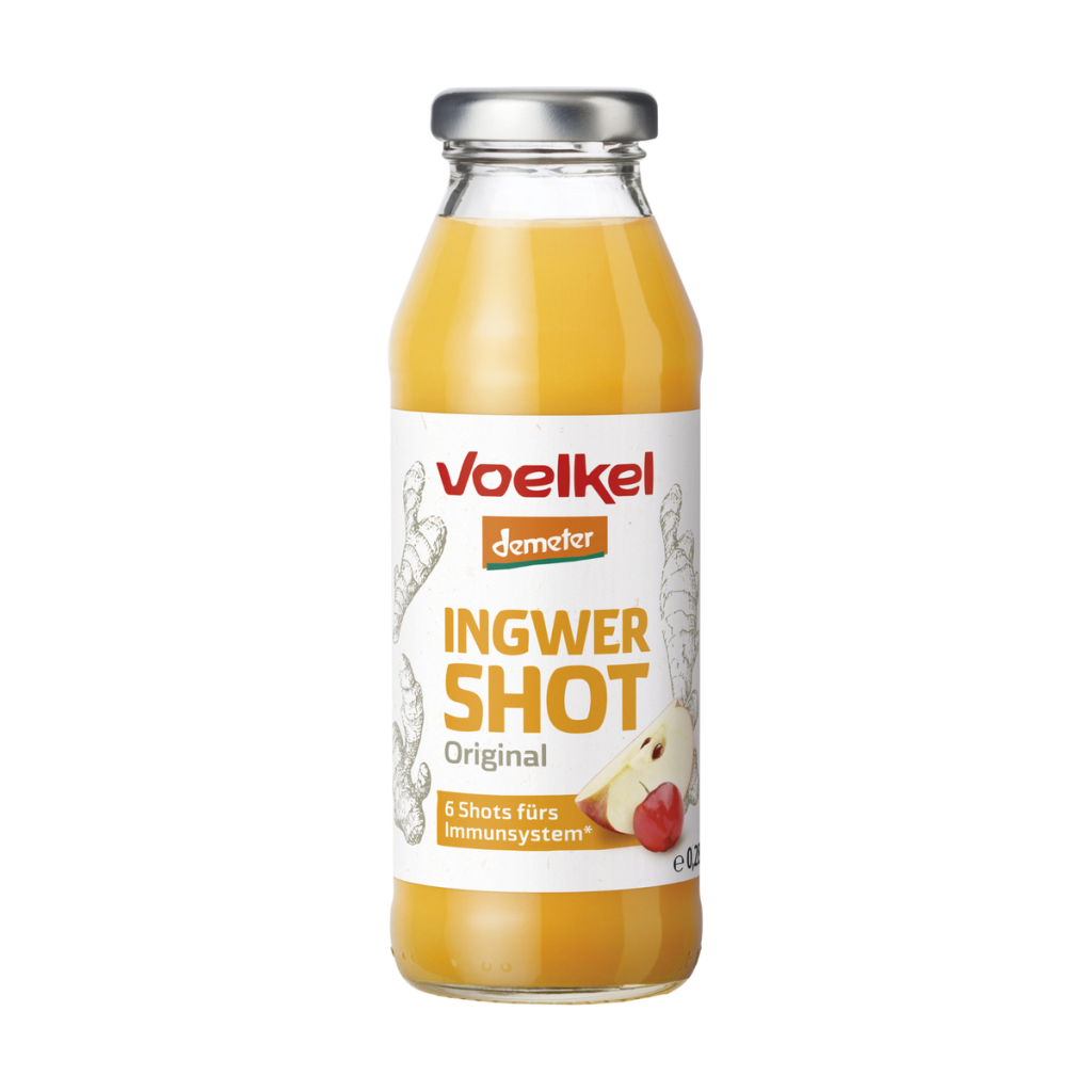 Demeter Voelkel Ingwer Shot mit Apfelsaft 0,28l EW