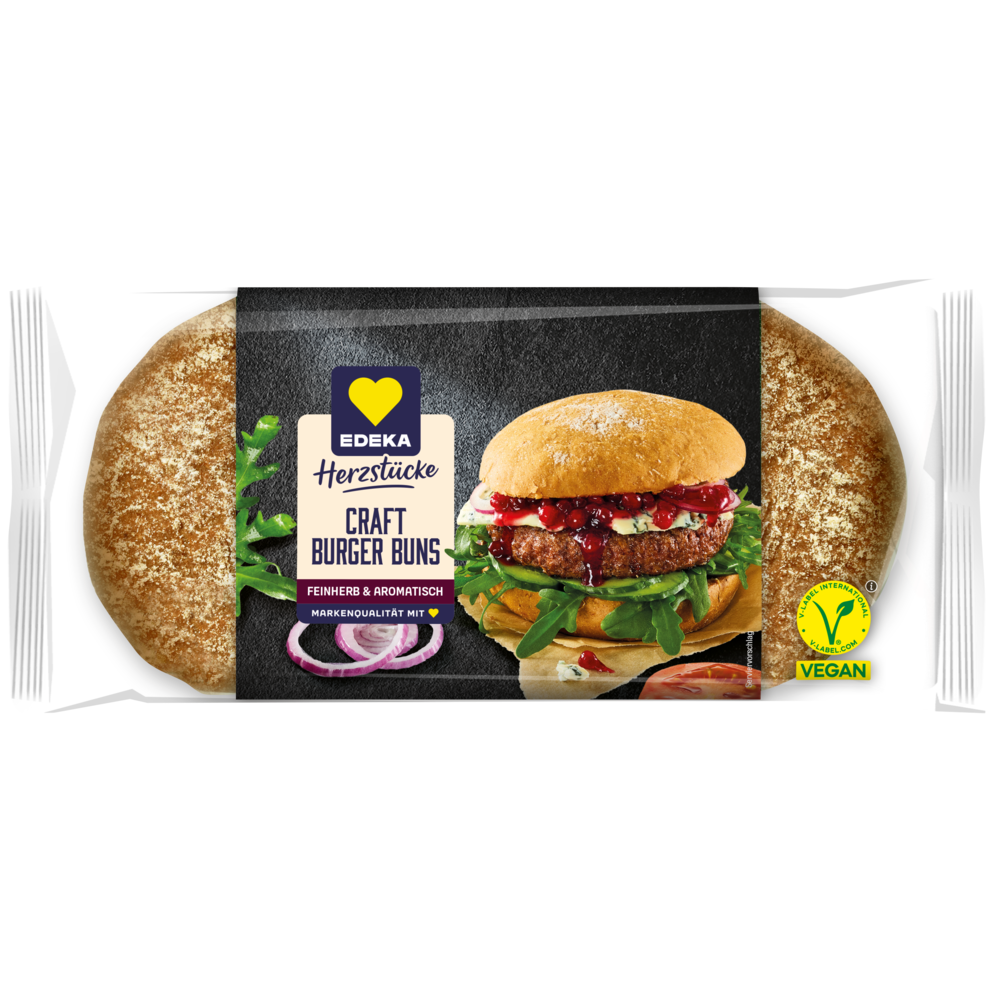 EDEKA Herzstücke Craft Burger Buns 4ST 300g