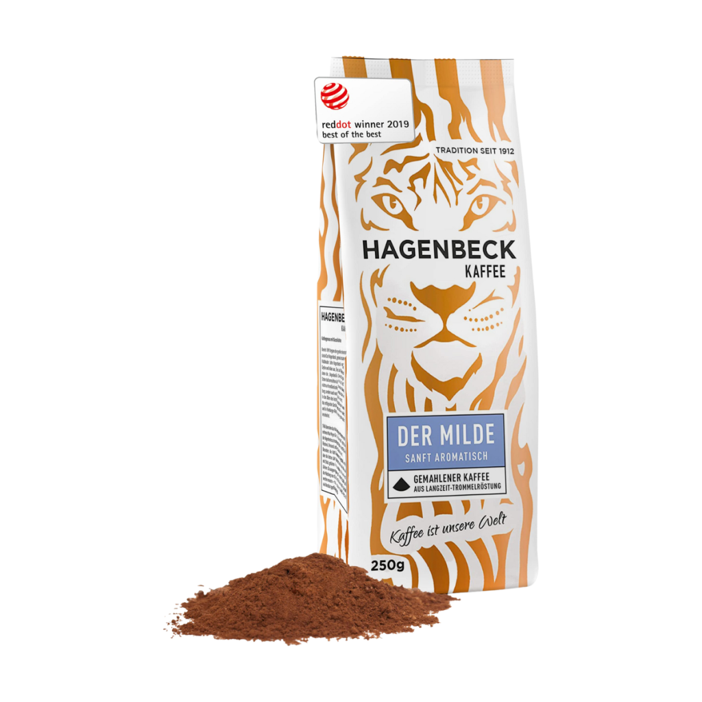 Hagenbeck Kaffee Der Milde gemahlen 250g