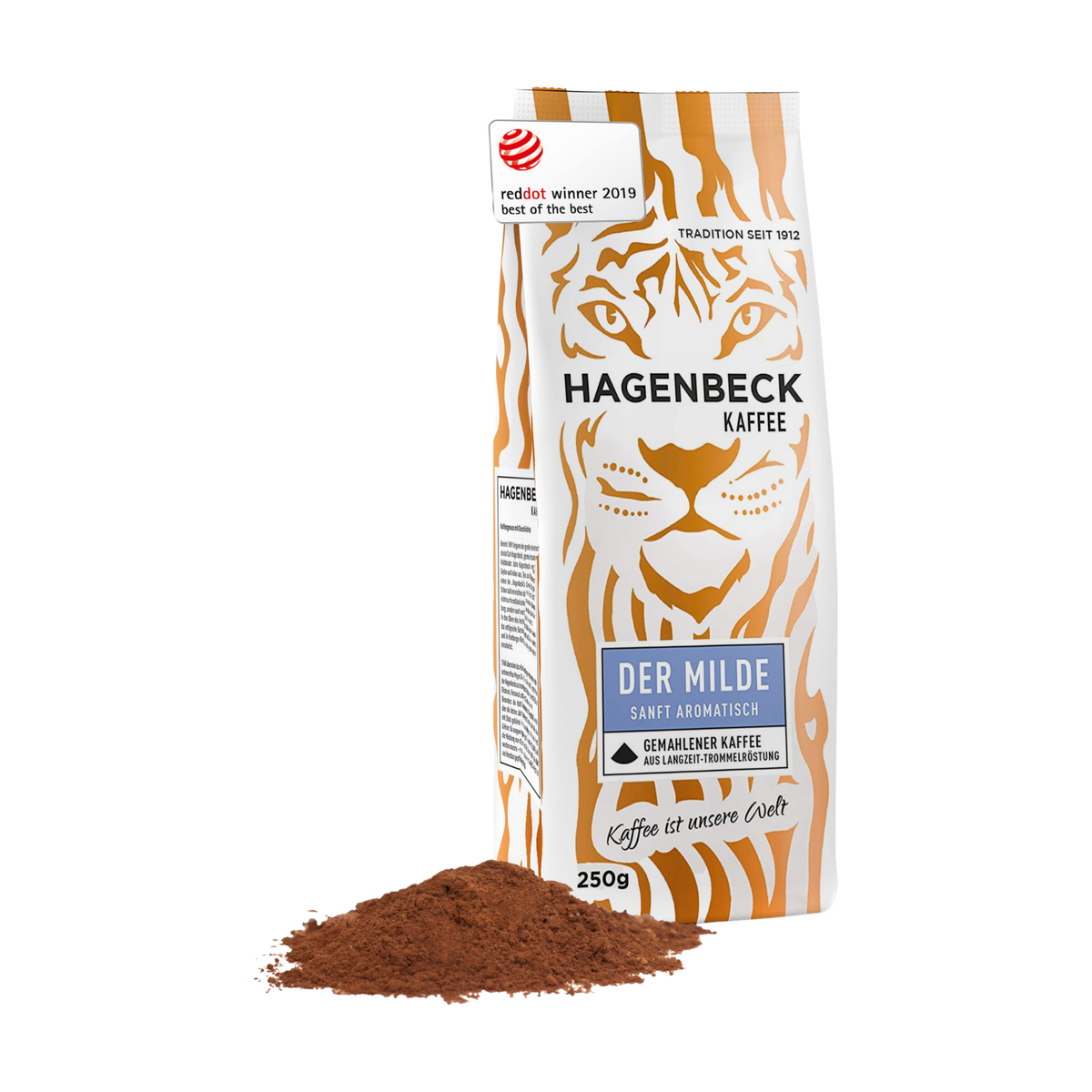 Hagenbeck Kaffee Der Milde gemahlen 250g