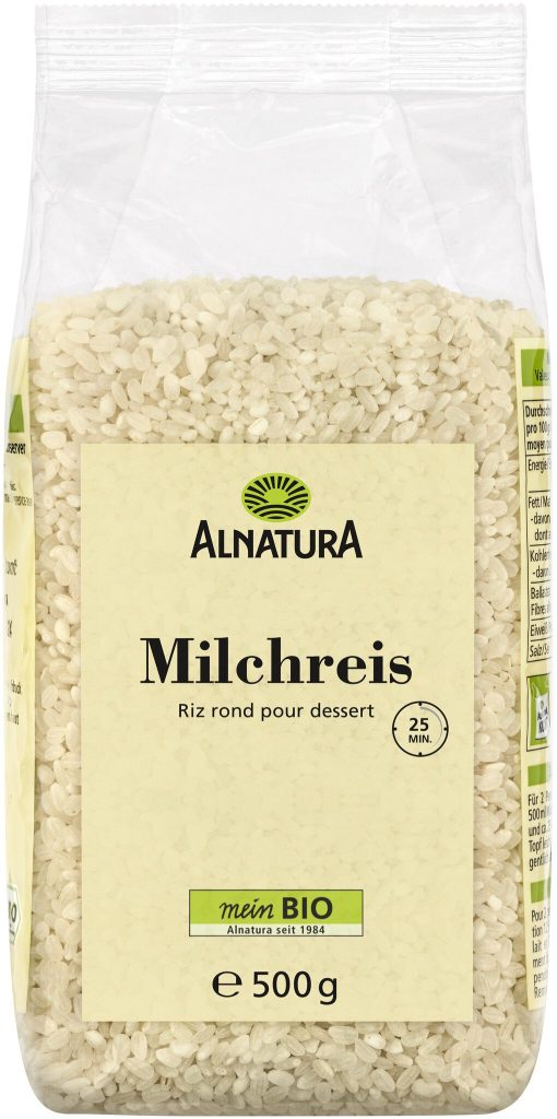 Bio Alnatura молочный рис 500g