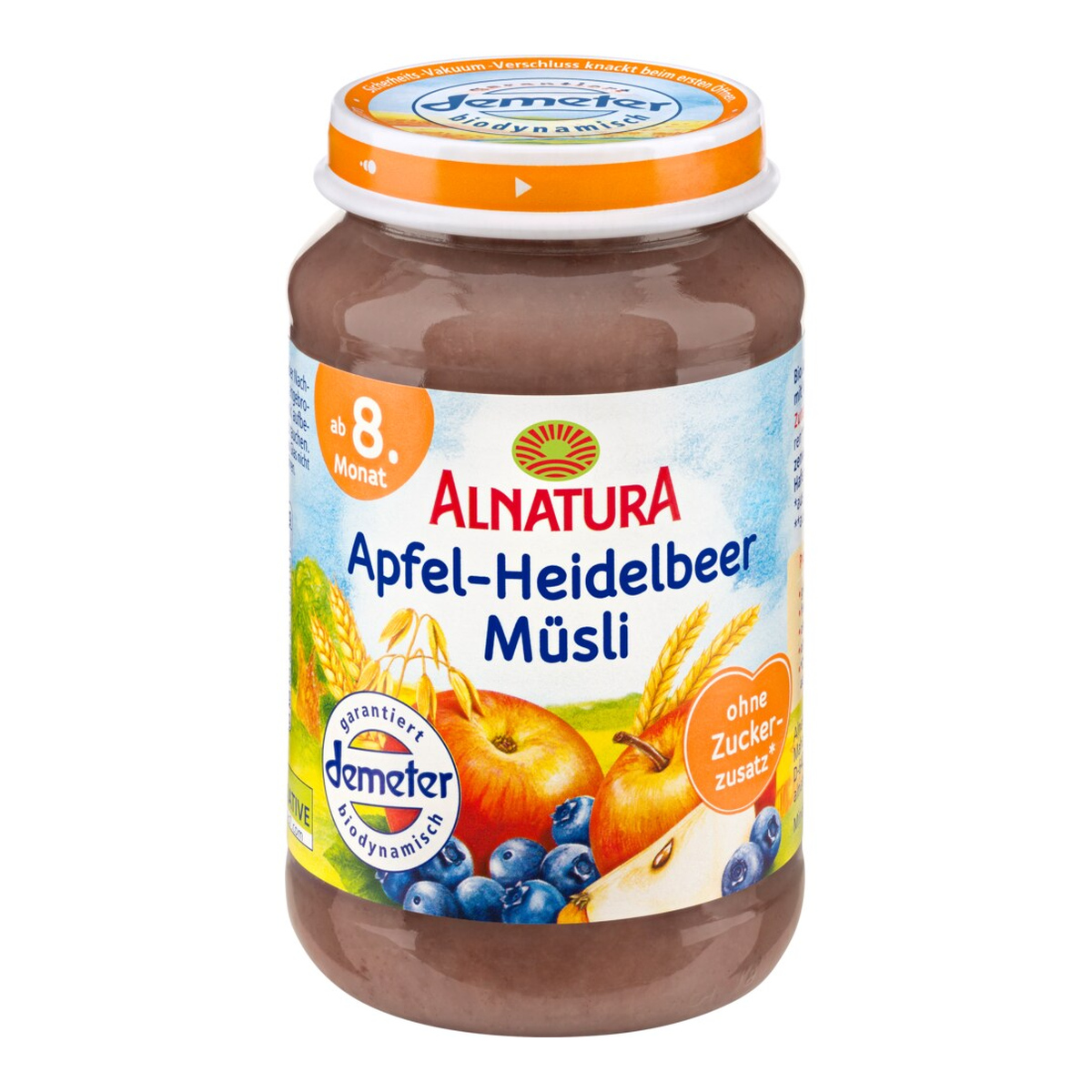Demeter Alnatura Apfel-Heidelbeer-Müsli ab 8.Monat 190g