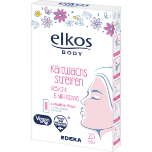 EDEKA elkos body Kaltwachsstreifen Gesicht 20ST