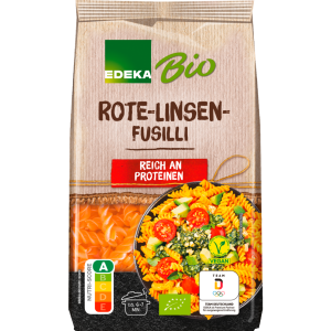 Bio EDEKA Fusilli rote Linsen 250g