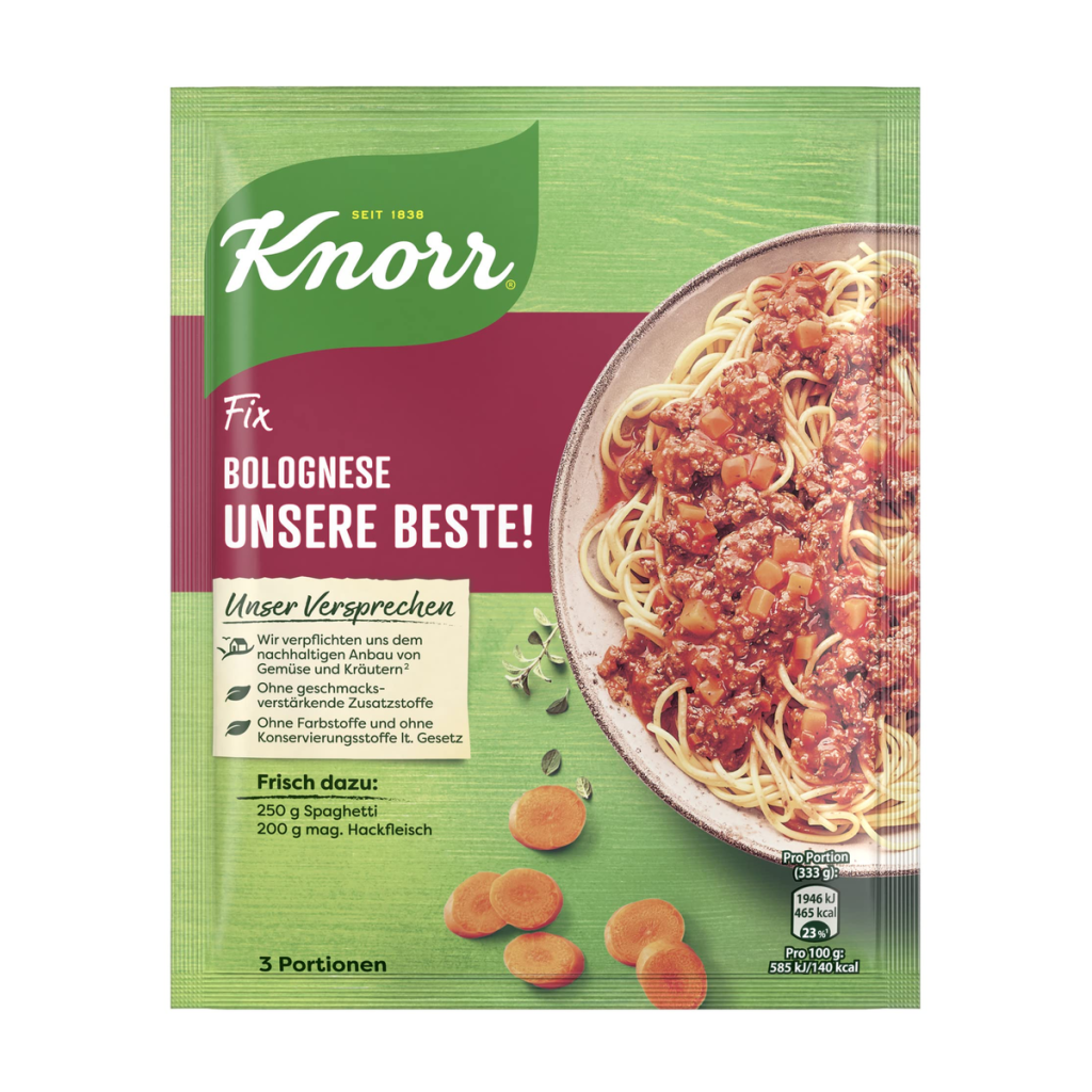 Knorr Fix Bolognese Unsere Beste! 38g