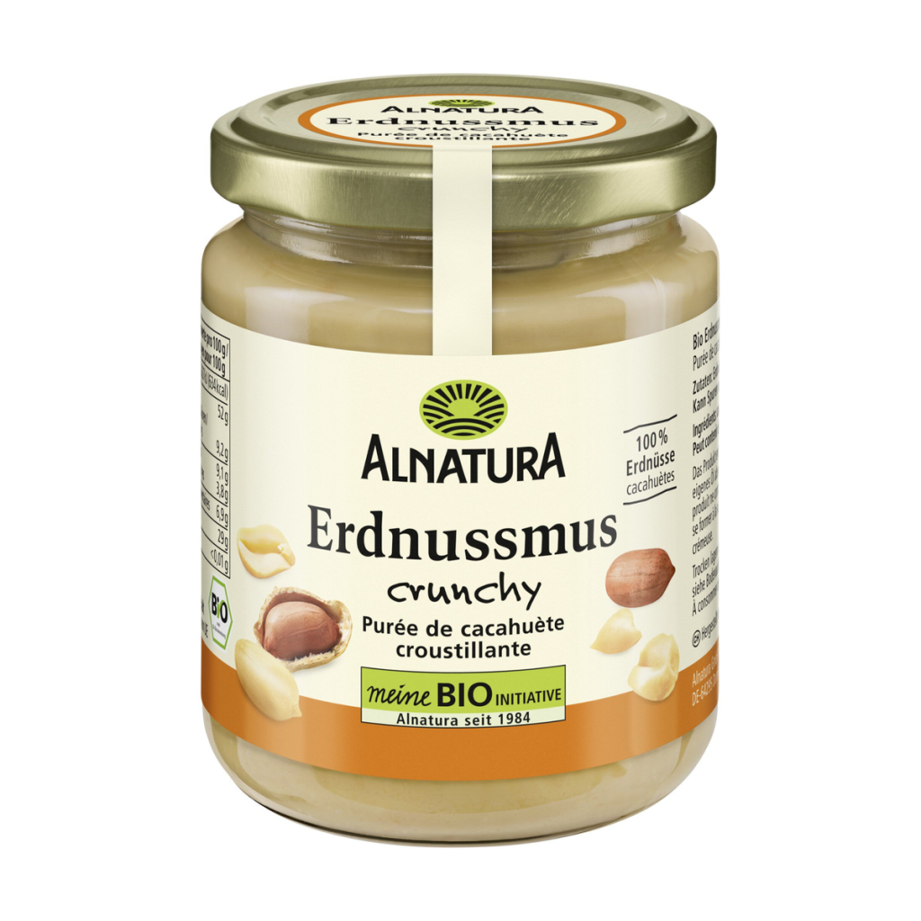 Bio Alnatura Erdnussmus Crunchy 250g