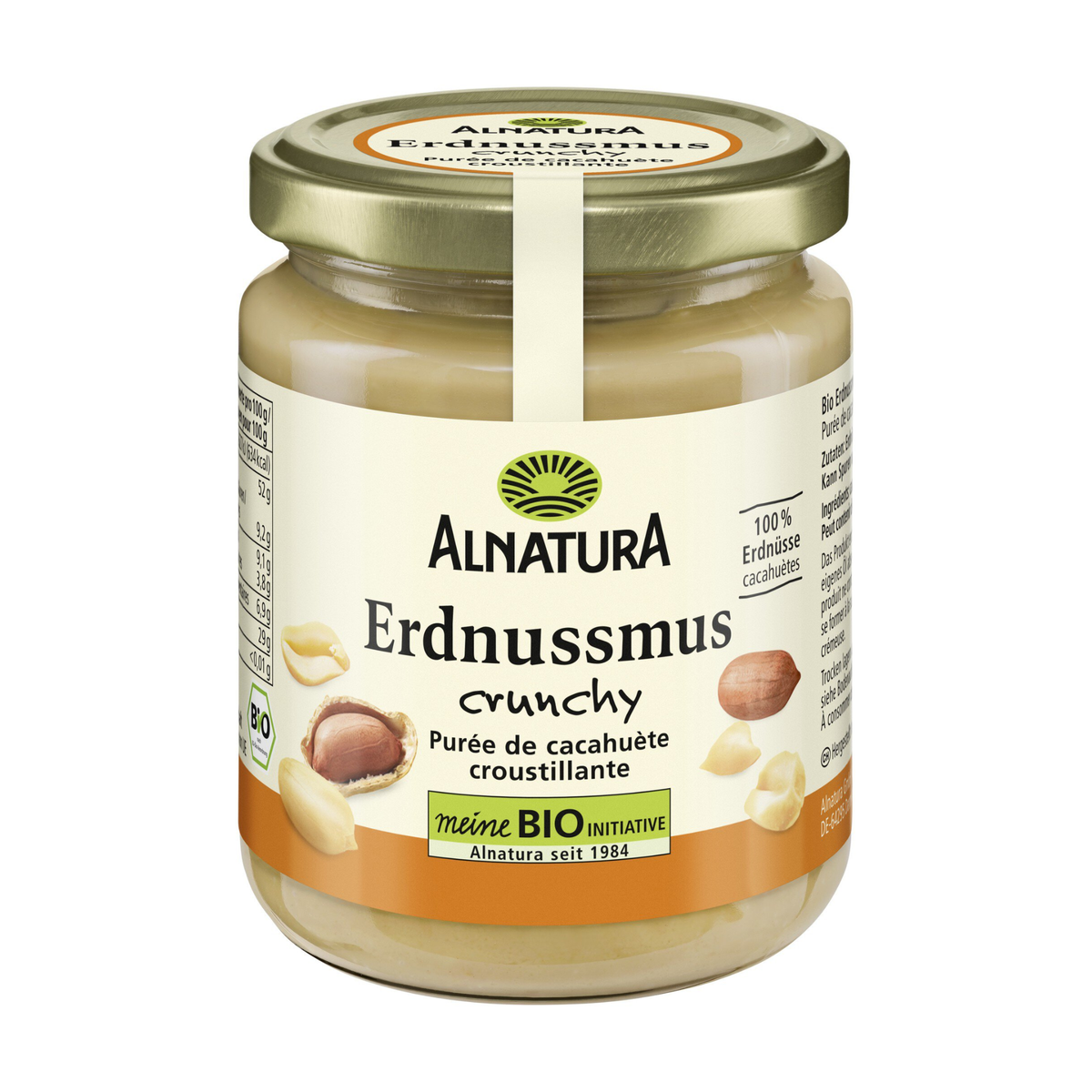 Bio Alnatura Erdnussmus Crunchy 250g