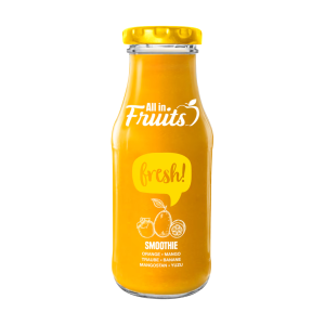 All in Fruits Smoothie Fresh Orange Mango Mangostane Yuzu 250ml