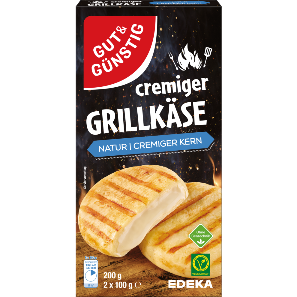 GUT&GÜNSTIG Grill-und Pfannenkäse Natur 55% 200g VLOG