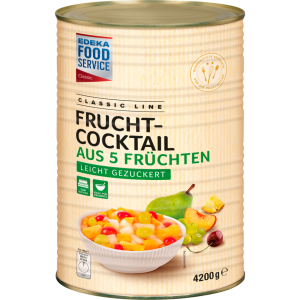EDEKA Фудсервис классический 5-Fruchtcocktail лёгкий подслащённый 4200g