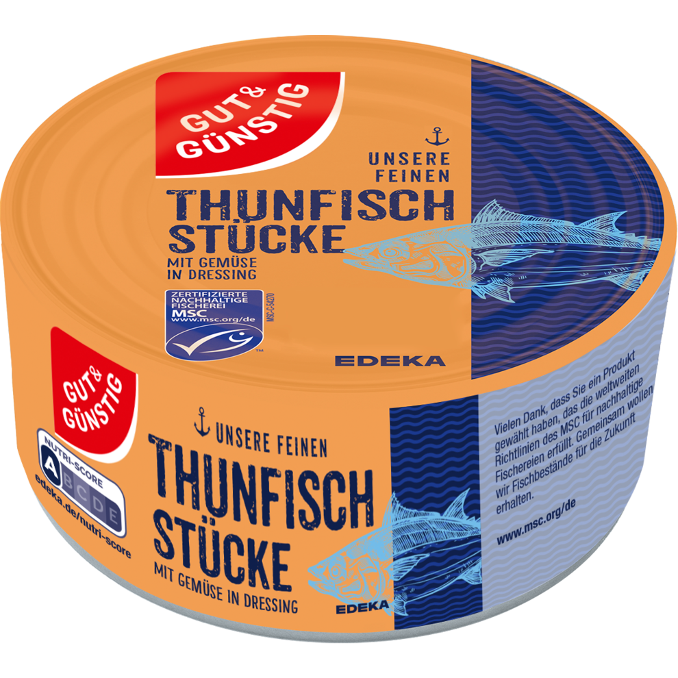 MSC G&G Thunfischstücke mit Gemüse in Dressing 185g