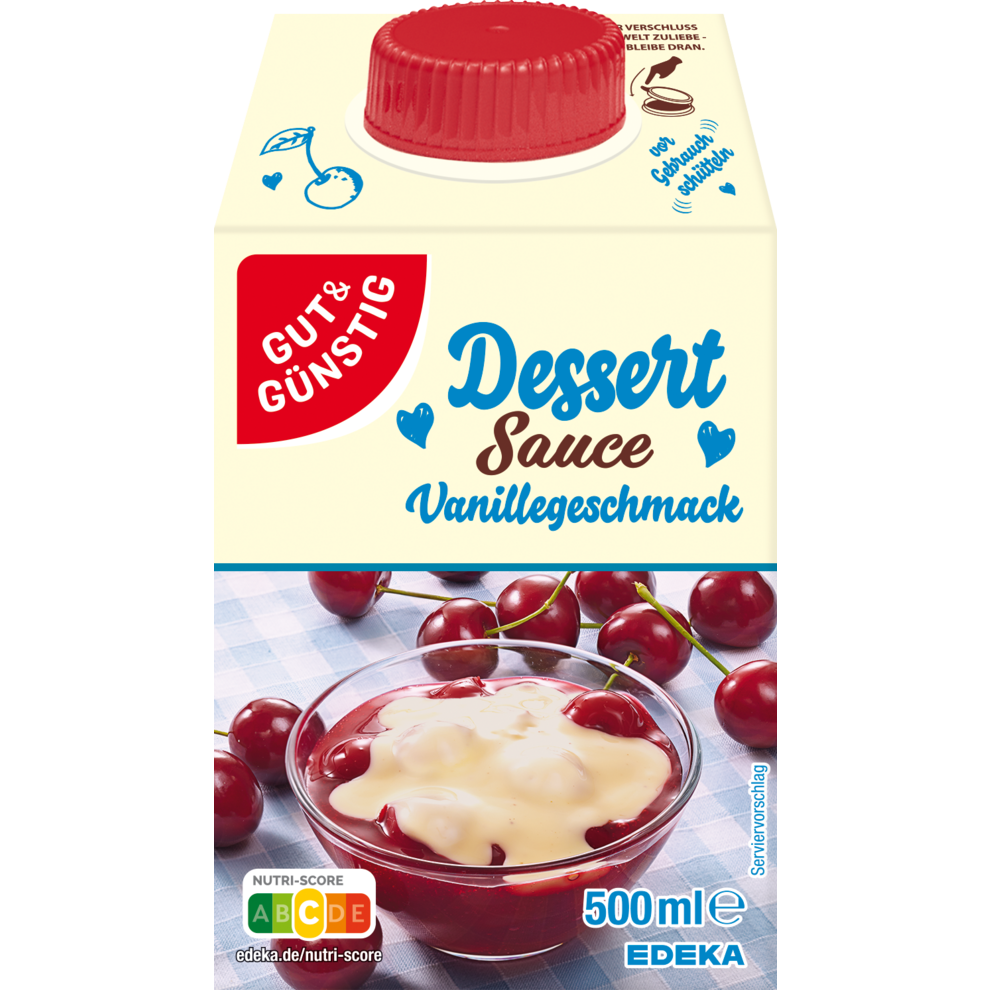 GUT&GÜNSTIG Dessertsoße Vanillegeschmack 500ml