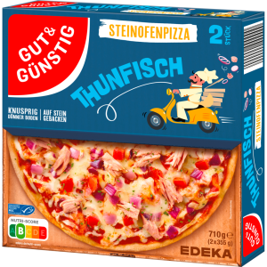 MSC GUT&GÜNSTIG Steinofenpizza Thunfisch 2x355g