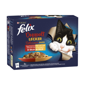 Felix so gut wie es aussieht Doppelt Lecker Geschmacksvielfalt vom Land mit Gemüse 12x85g