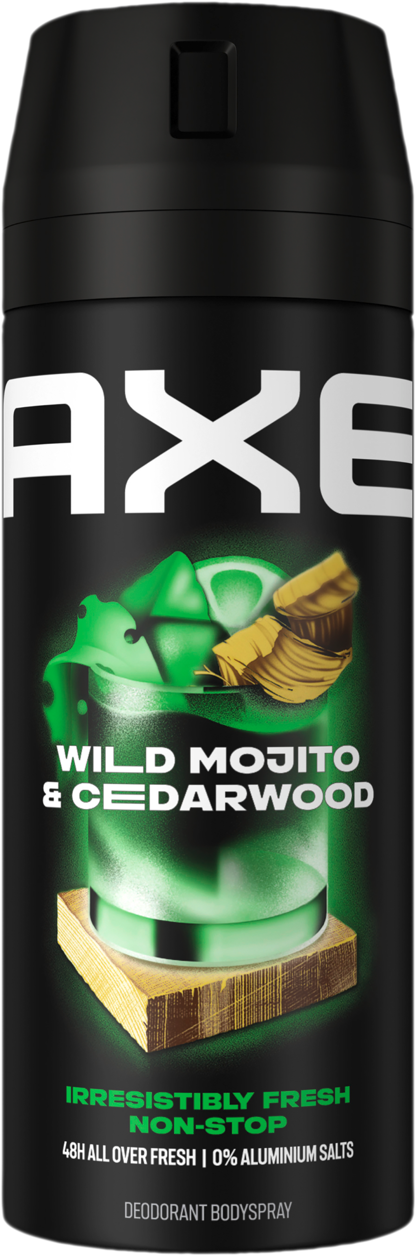 Axe Deo Bodyspray Wild Green Mojito&Cedarwood ohne Aluminiumsalze 150ml