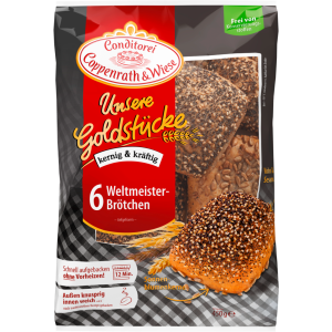 Coppenrath&Wiese Unsere Goldstücke Weltmeister Brötchen 6ST 450g