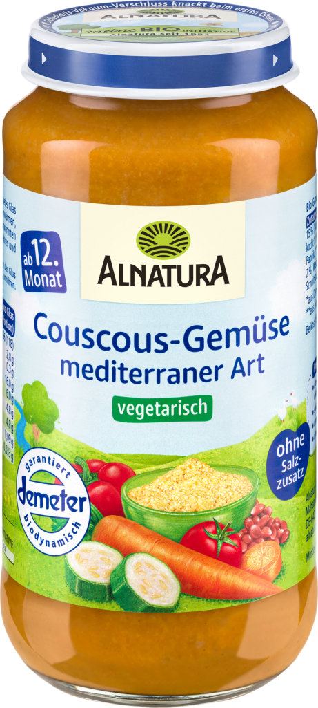 Demeter Alnatura Couscous-Gemüse mediterran ab dem 12.Monat 250g