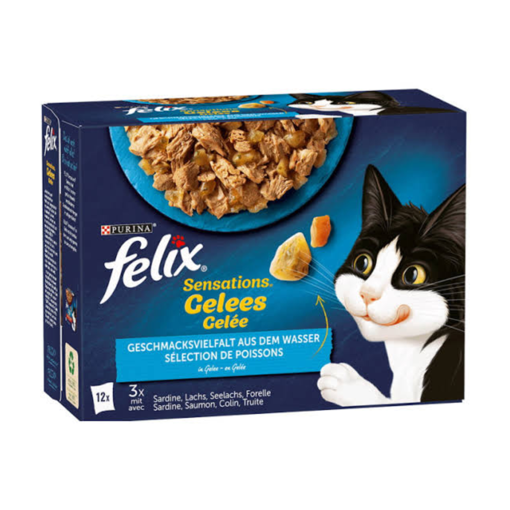 Felix Sensations Gelee Geschmacksvielfalt aus Dem Wasser 12x85g