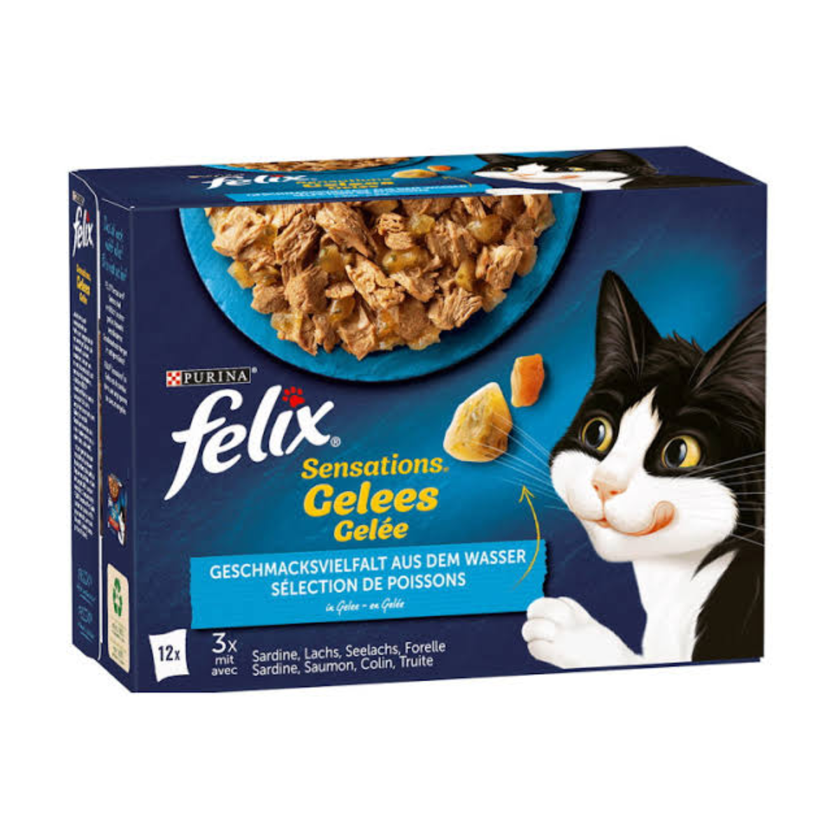 Felix Sensations Gelee Geschmacksvielfalt aus Dem Wasser 12x85g