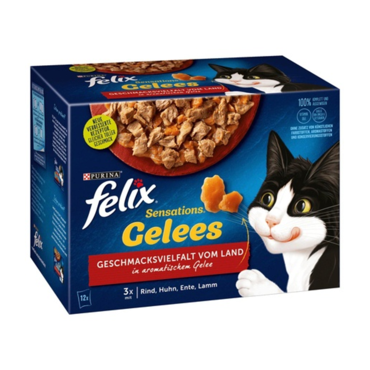 Felix Sensations Gelee Geschmacksvielfalt vom Land 12x85g