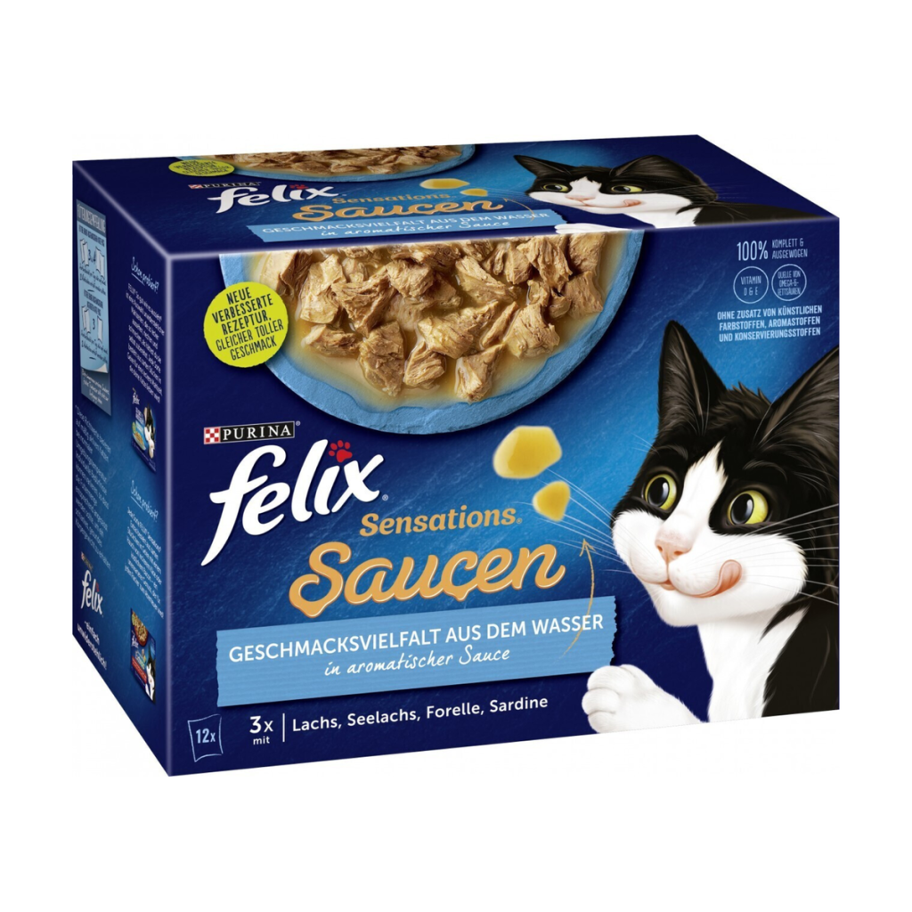 Felix Sensations Soße Geschmacksvielfalt aus dem Wasser 12x85g