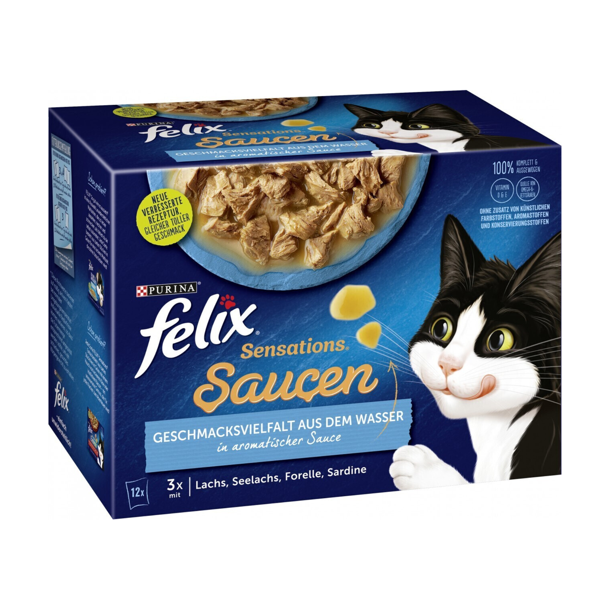 Felix Sensations Soße Geschmacksvielfalt aus dem Wasser 12x85g