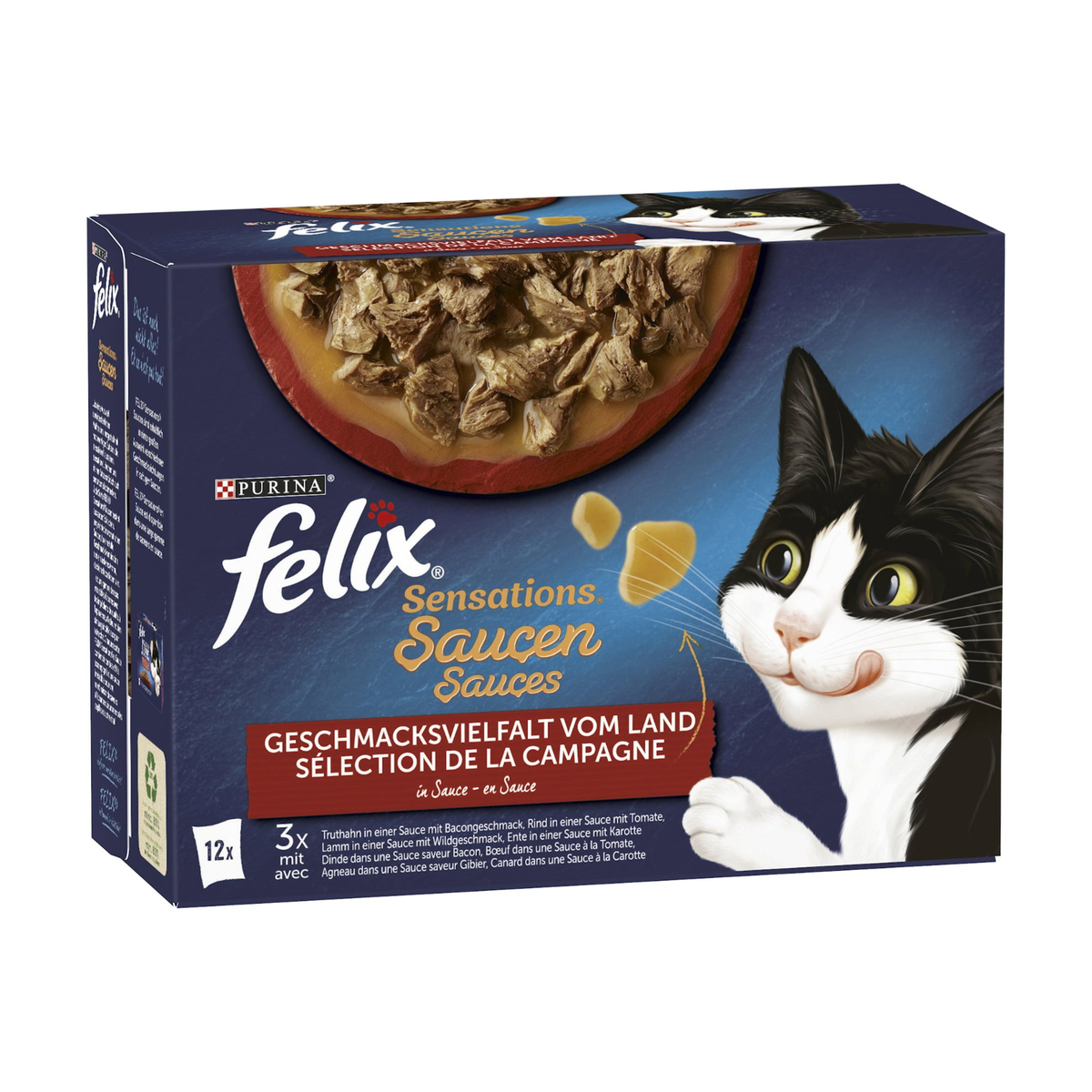 Felix Sensations Soße Geschmacksvielfalt vom Land 12x85g