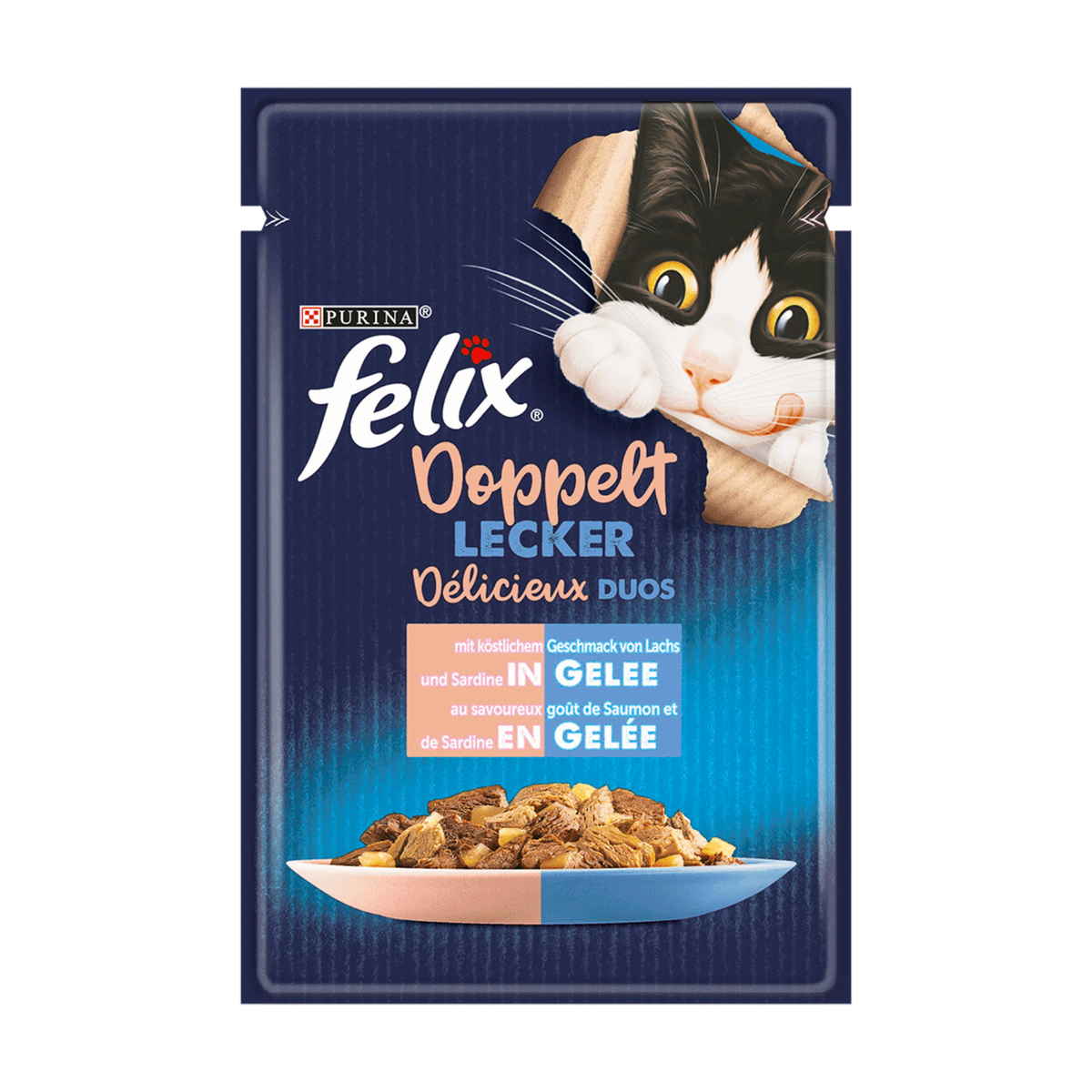 Felix Doppelt Lecker Sardine&Lachs 85g