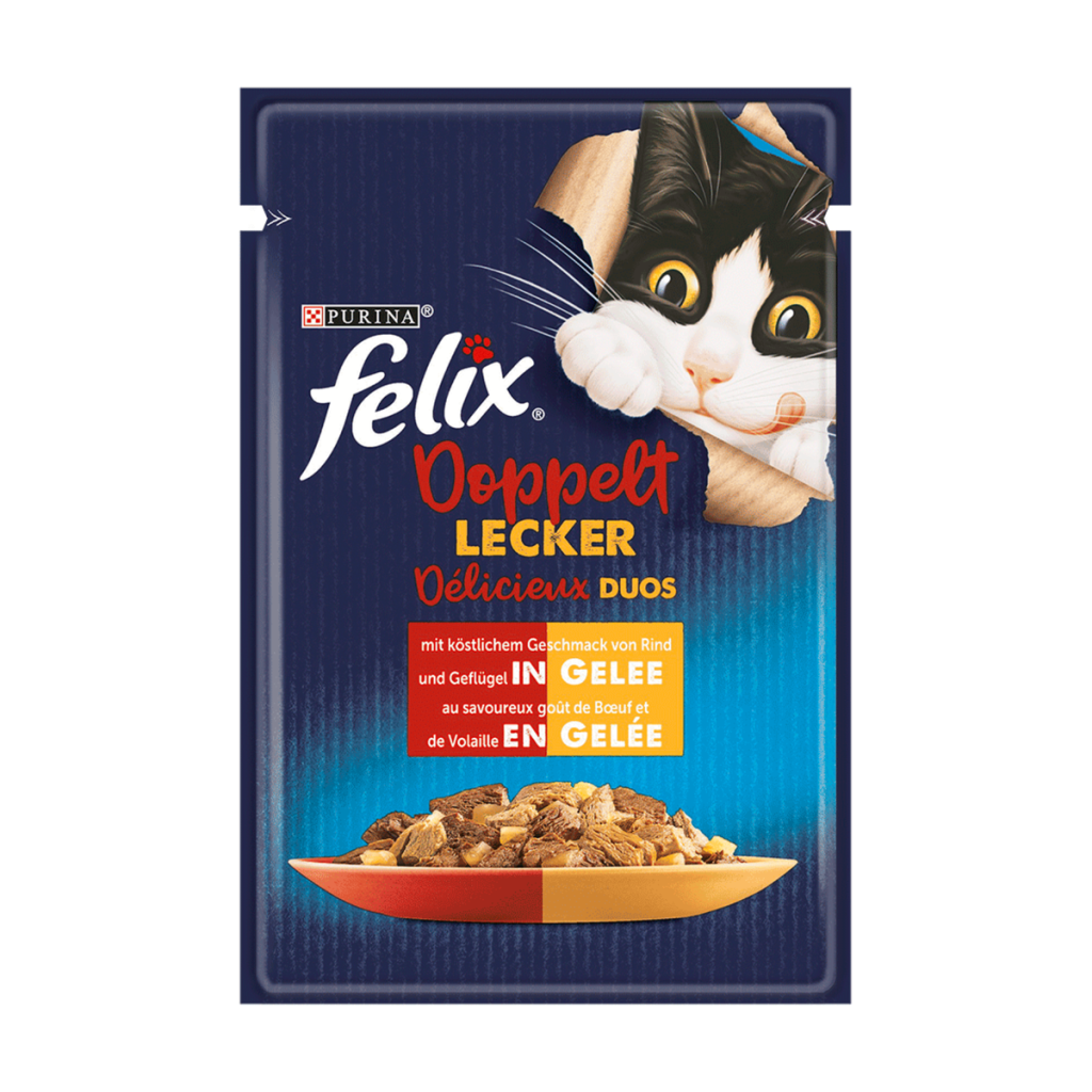 Felix Doppelt Lecker Gelee Rind&Geflügel 85g