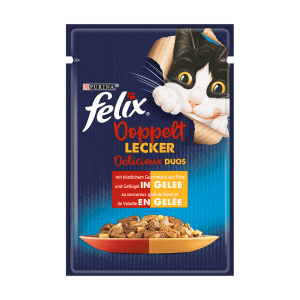 Felix Doppelt Lecker Gelee Rind&Geflügel 85g