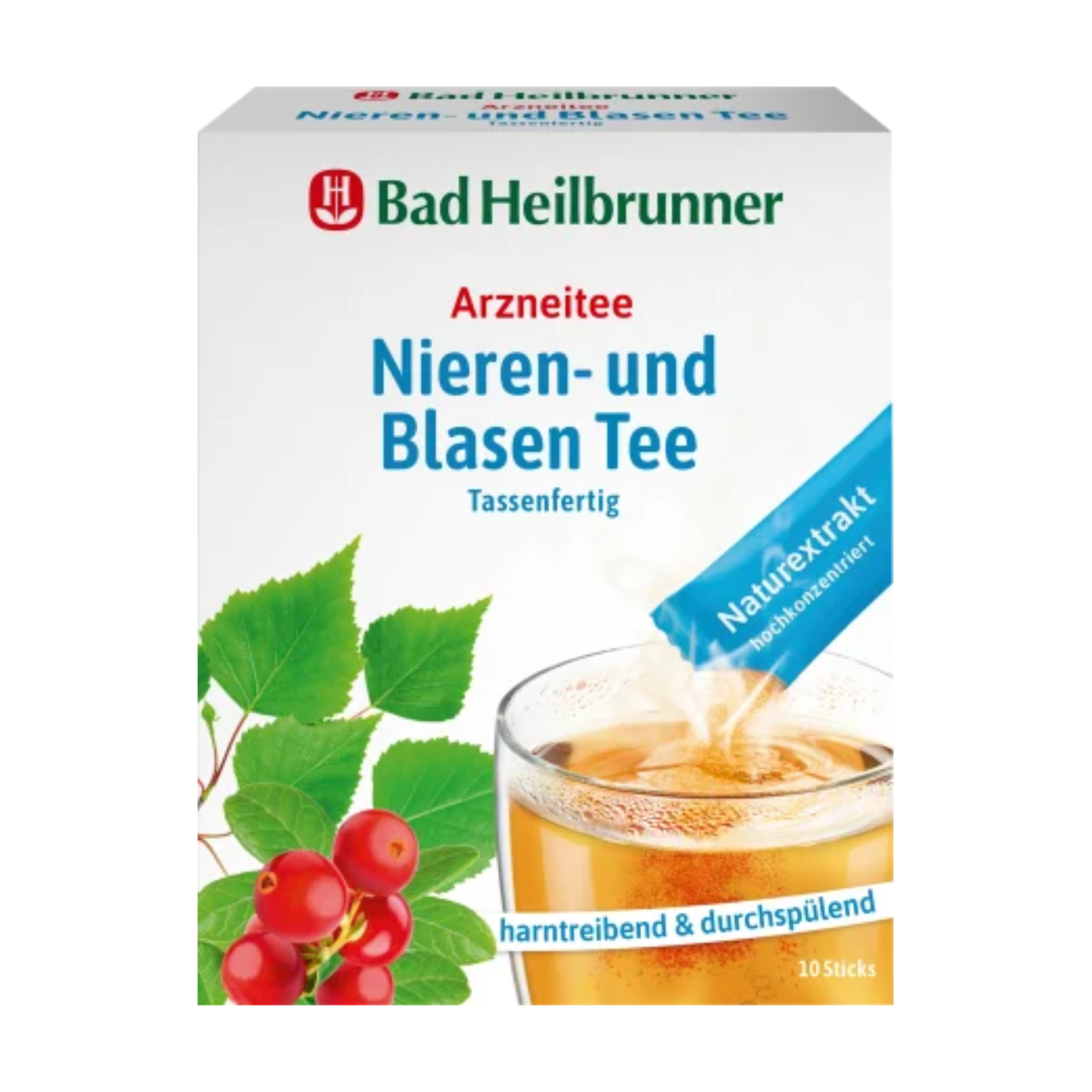 Bad Heilbrunner Nieren- und Blasen Tee Stick 10ST