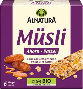 Bio Alnatura Müsli-Riegel Ahorn-Dattel 150g