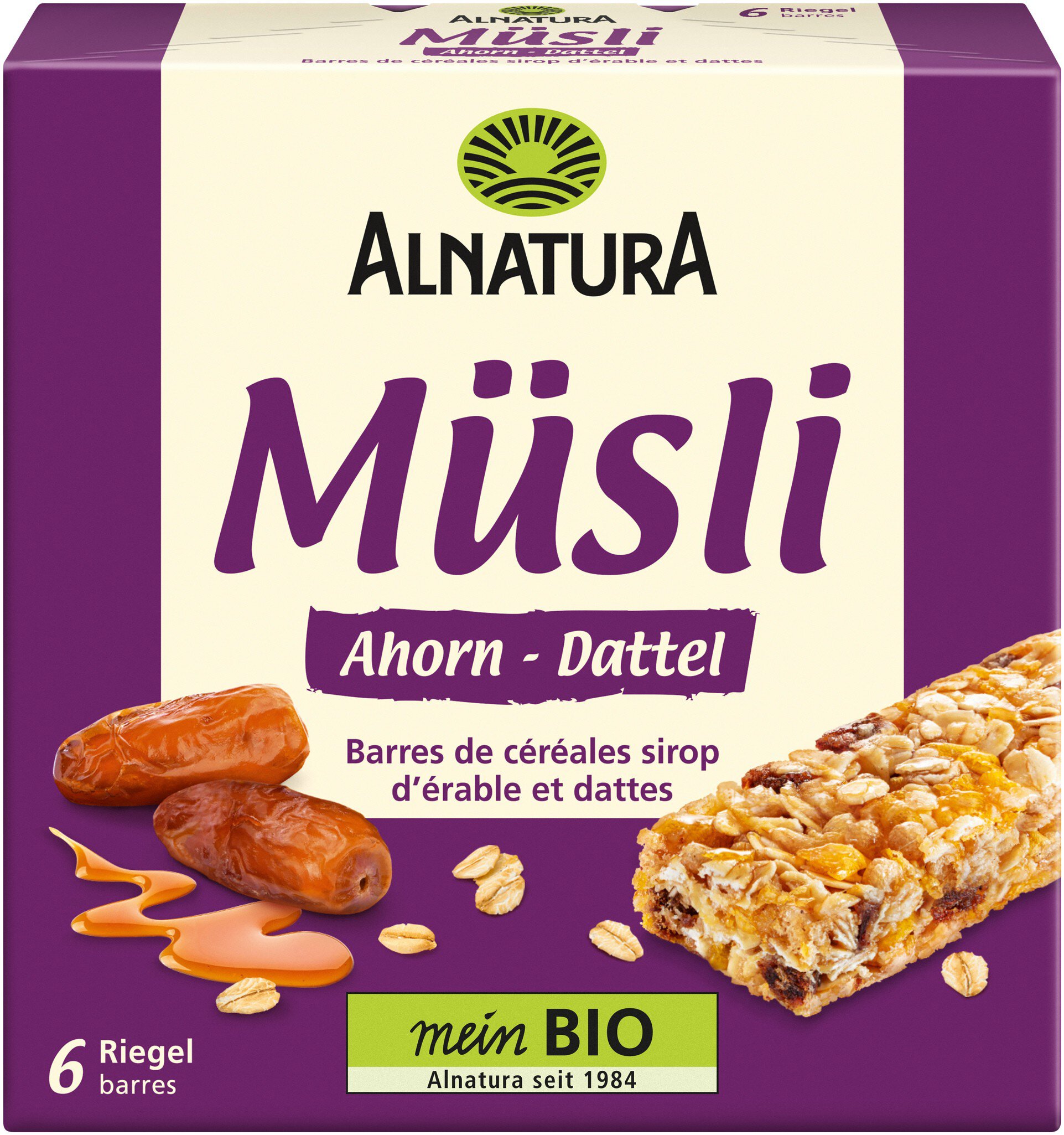 Bio Alnatura Müsli-Riegel Ahorn-Dattel 150g