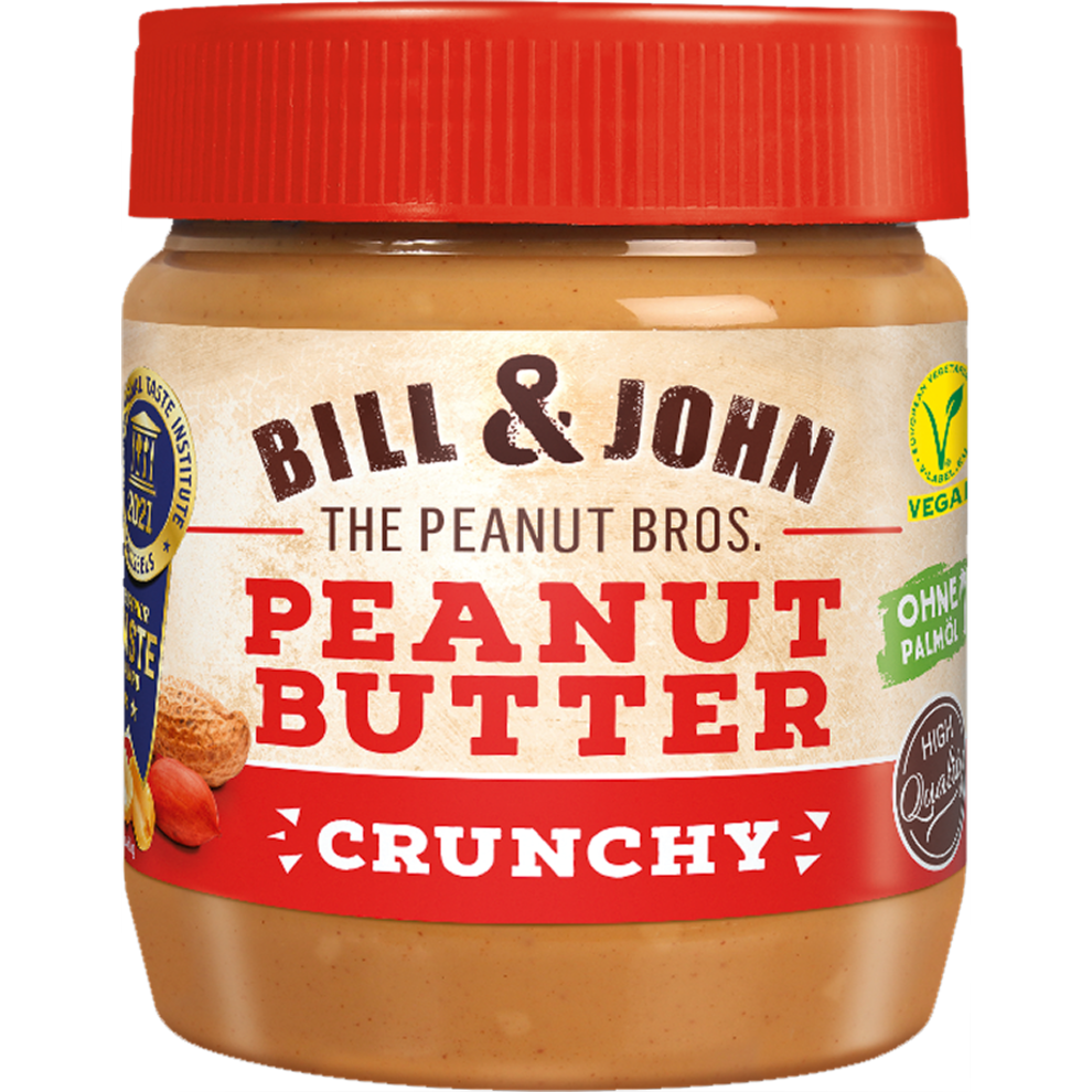 Bill&John Crunchy Erdnussbutter 350g