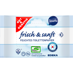 GUT&GÜNSTIG Toilettenpapier Sensitiv Doppelpack 2x70ST