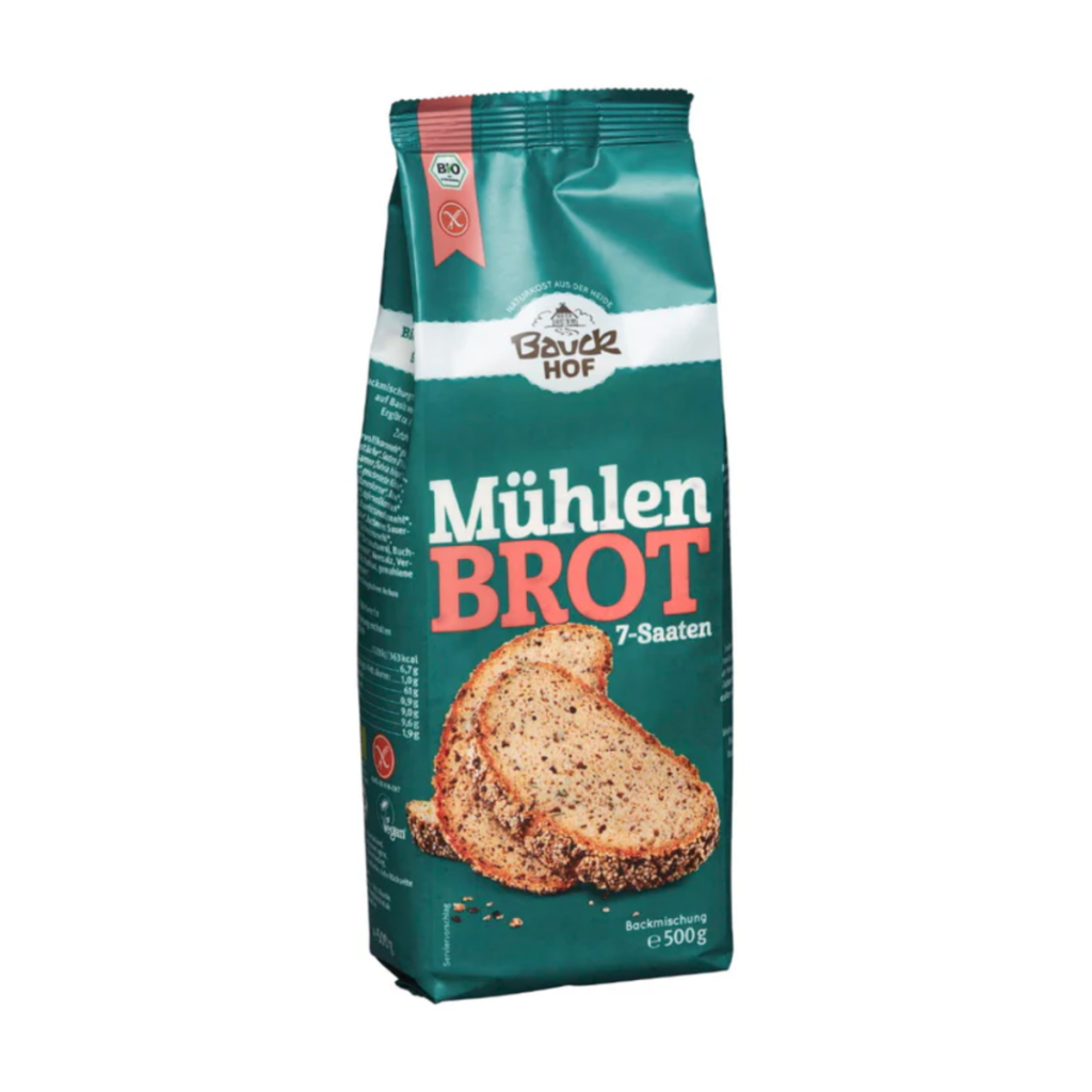 Bio Bauckhof Backmischung Mühlenbrot glutenfrei 500g